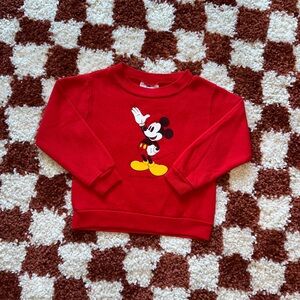 Vintage Red Mickey Mouse Sweatshirt